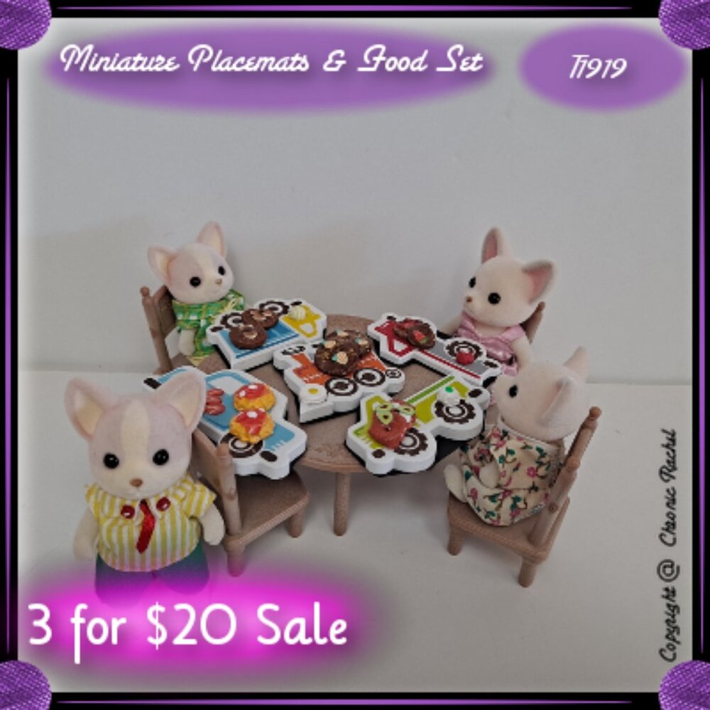 5-Pack Vehicle Placemat Glued-Together Breakfast Meals